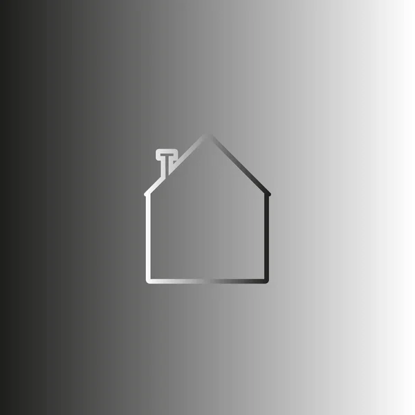 家のウェブアイコンベクトルイラスト — ストックベクタ