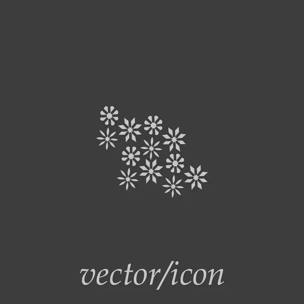 Blumen Web Symbol Vektorillustration — Stockvektor