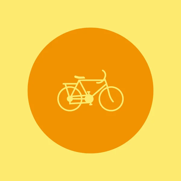 Простая Векторная Иллюстрация Значка Велосипеда — стоковый вектор