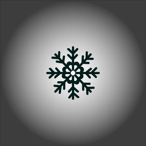 Ilustración Minimalista Copo Nieve Icono Vector — Archivo Imágenes Vectoriales