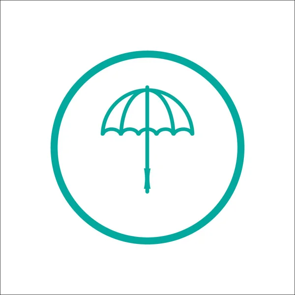 Umbrella Web Icon Vector Illustration — Stock Vector
