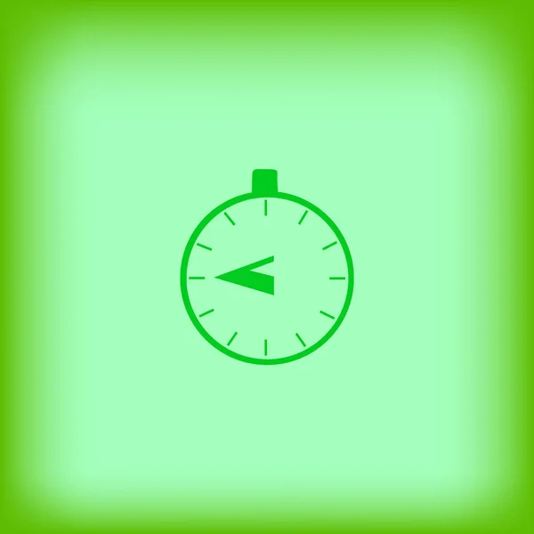 Stopwatch Icono Web Ilustración Vectorial Minimalista — Vector de stock