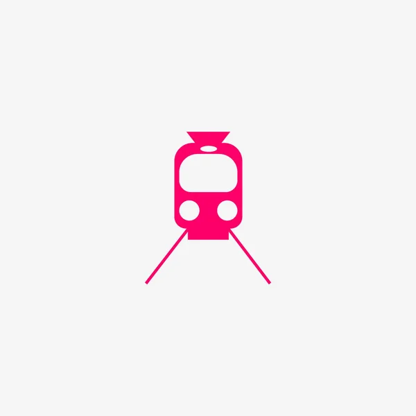 Icono Tren Simple Ilustración Vector — Archivo Imágenes Vectoriales
