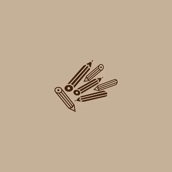 カラフルな鉛筆ベクトルイラスト — ストックベクタ