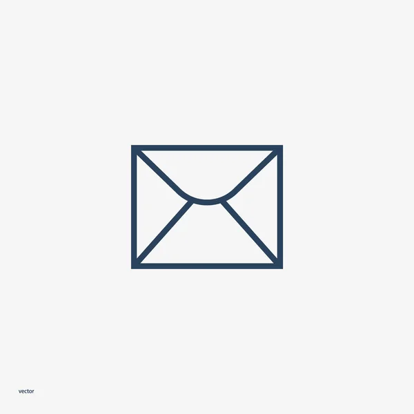 Icône Vectorielle Minimaliste Enveloppe Lettre — Image vectorielle