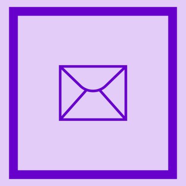 mektup zarfının minimalist vektör simgesi