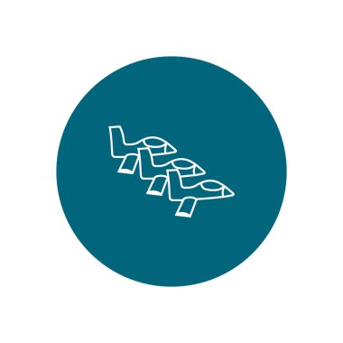 Oryantal uçak logo şablonu