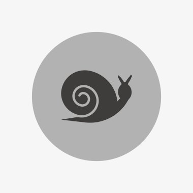 Şirin renkli salyangoz logo şablonu