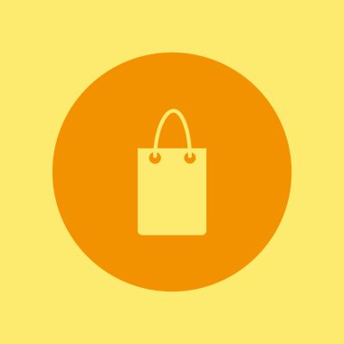 minimalist vektör simgesi alışveriş çantası