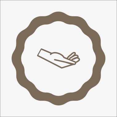 El düz stil simgesi, vektör çizim 