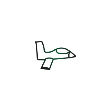 Oryantal uçak logo şablonu