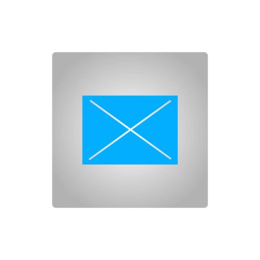 mektup zarfının minimalist vektör simgesi