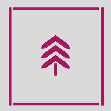 Noel köknar ağacı düz kutsal kişilerin resmi, vektör, illüstrasyon 