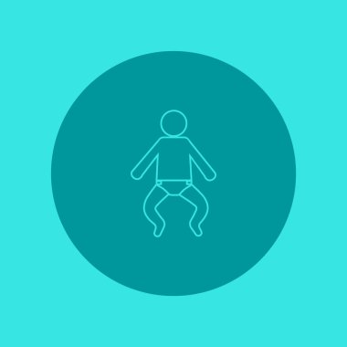 bebek ağ simgesi, vektör illüstrasyonu 