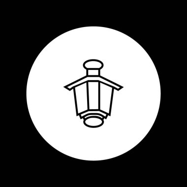 fener düz simgesi, vektör, illüstrasyon 