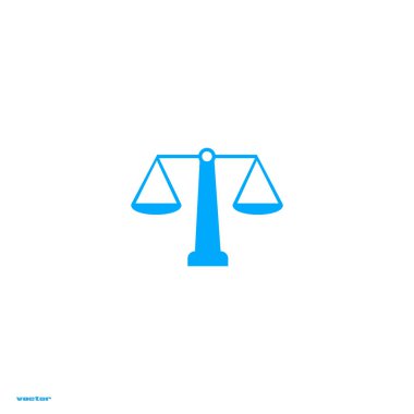 Bayan Adalet terazi vektör çizim