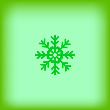 kar tanesi, vektör simge minimalist çizimi