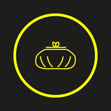 Sevimli bayan cüzdan Logo şablonu