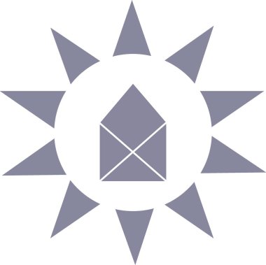 mektup zarfının minimalist vektör simgesi