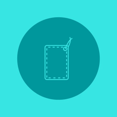 asmak etiketi düz simgesi, vektör çizim 