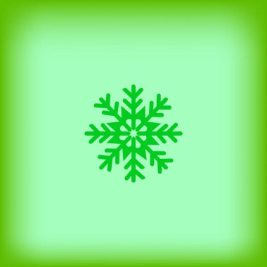 kar tanesi, vektör simge minimalist çizimi