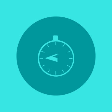 Kronometre web simgesi, minimalist vektör çizim