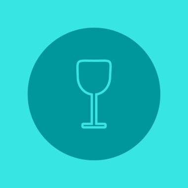 şarap cam düz kutsal kişilerin resmi, vektör, illüstrasyon 