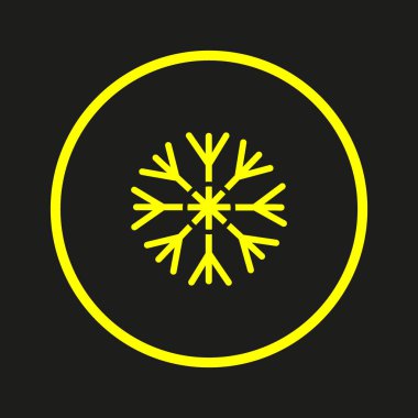 Renkli kar tanesi vektör çizim