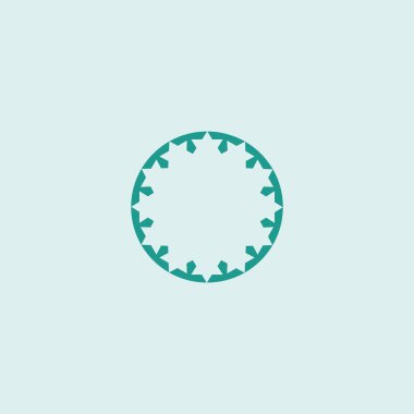 renkli daire, vektör çizim minimalist simgesi