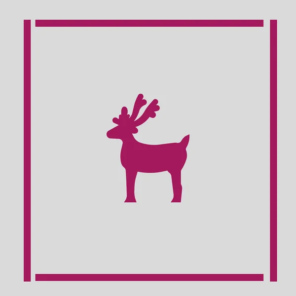 Kerst Rendier Logo Sjabloon — Stockvector