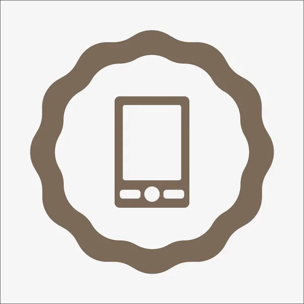 Smartphone Flaches Symbol Vektorillustration — Stockvektor