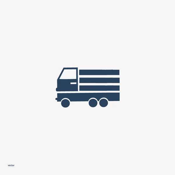 Enorme Consegna Camion Vettoriale Illustrazione — Vettoriale Stock