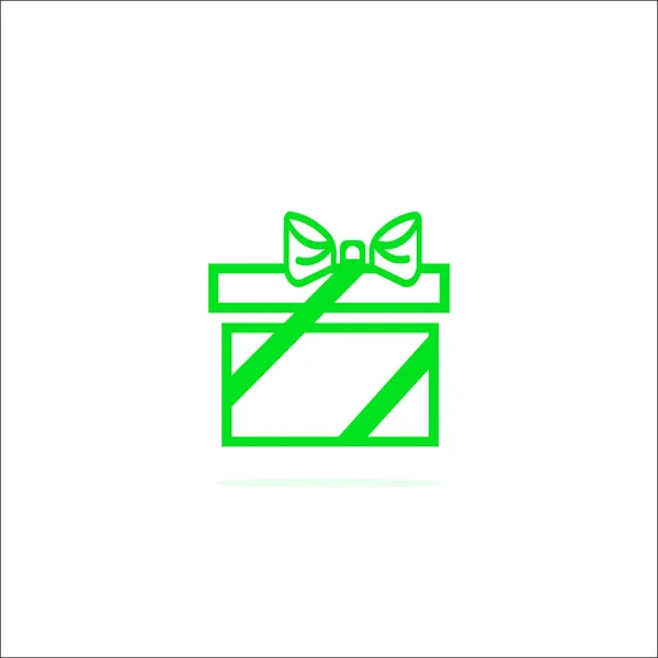 Icône Vectorielle Minimalisitc Boîte Cadeau — Image vectorielle