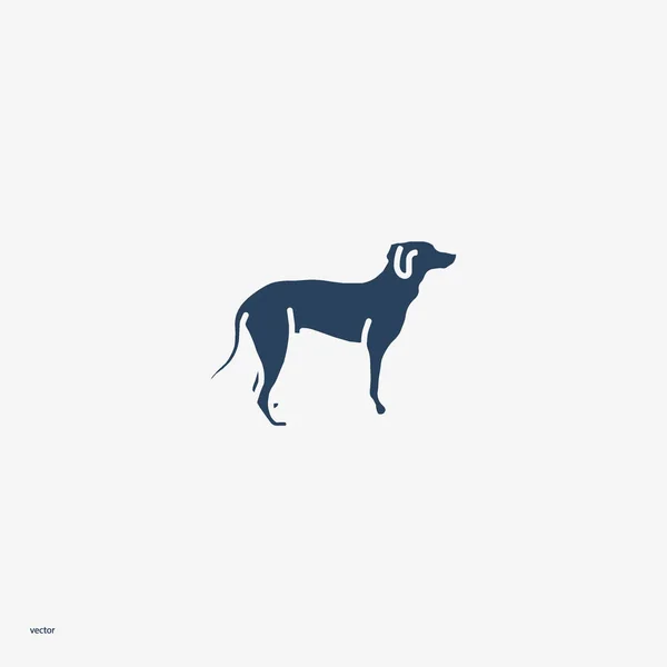 Icona Minimalista Del Cane Illustrazione Vettoriale — Vettoriale Stock