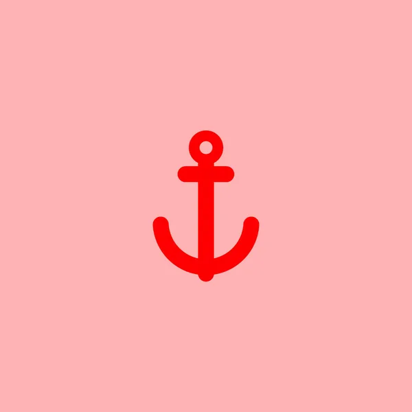 Anchor Flat Icon Vector Illustration — Stock Vector