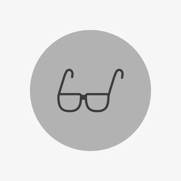 Eyeglasses Flat Icon Vector Illustration — Stock Vector
