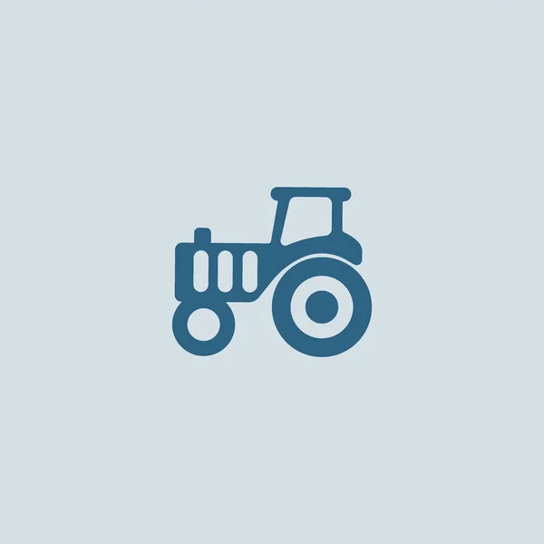 Tractor Flat Icon Vector Illustration — Stock Vector