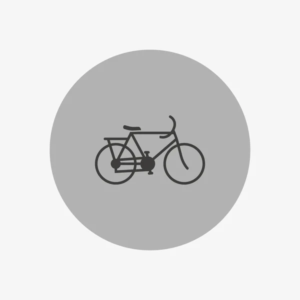 Eenvoudige Fiets Pictogram Vectorillustratie — Stockvector