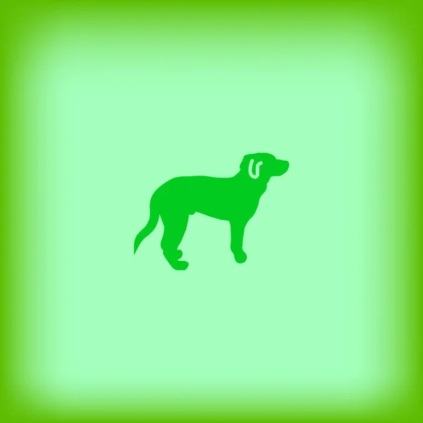 Minimalistische Ikone Des Hundes Vektorillustration — Stockvektor