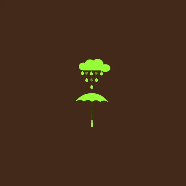 Illustration Vectorielle Parapluie Coloré — Image vectorielle