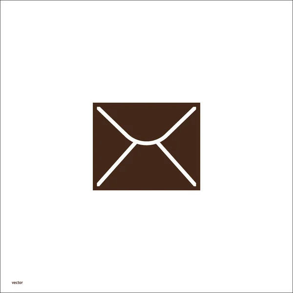 手紙封筒のミニマルなベクトルのアイコン — ストックベクタ