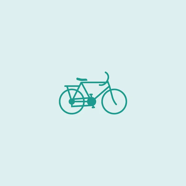 Eenvoudige Fiets Pictogram Vectorillustratie — Stockvector