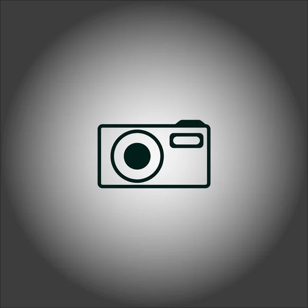 Minimalistic Vector Icon Photo Camera — Stock Vector