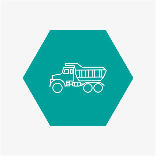 Enorme Vrachtwagen Logo Sjabloon — Stockvector