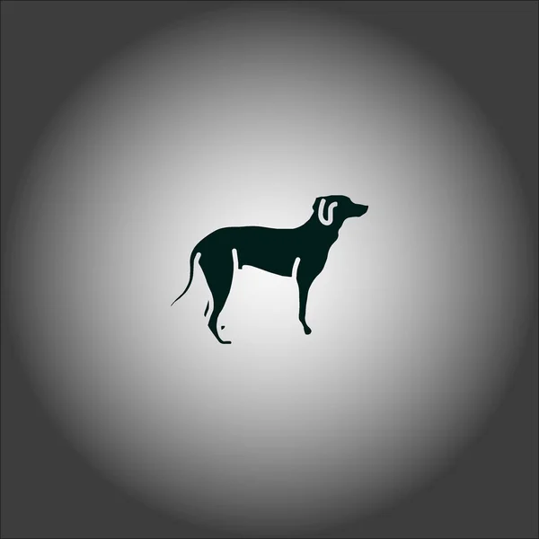 Icona Minimalista Del Cane Illustrazione Vettoriale — Vettoriale Stock