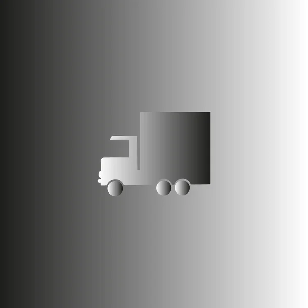 Enorme Entrega Camión Vector Ilustración — Vector de stock