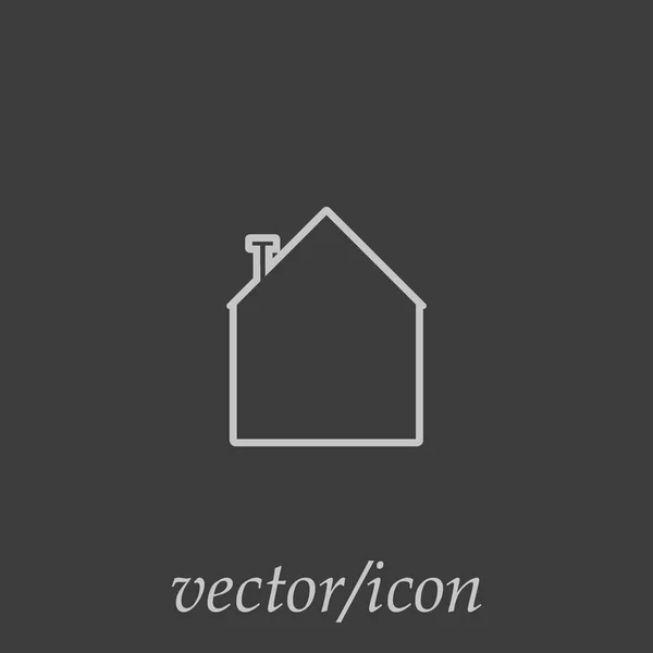 Haus Web Symbol Vektor Illustration — Stockvektor