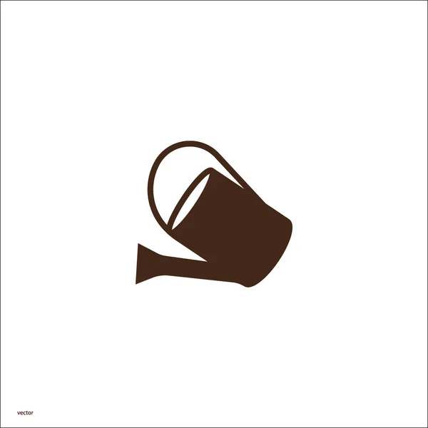 Watering Can Web Icon Vector Illustration — Stock Vector