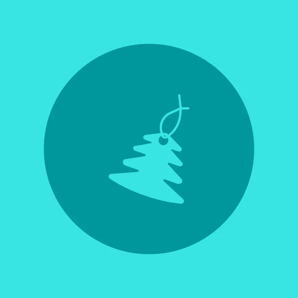 Різдвяна Ялинка Плоска Іконка Вектор Ілюстрація — стоковий вектор