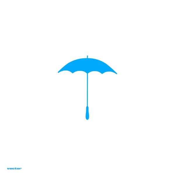 Icône Plate Parapluie Illustration Vectorielle — Image vectorielle